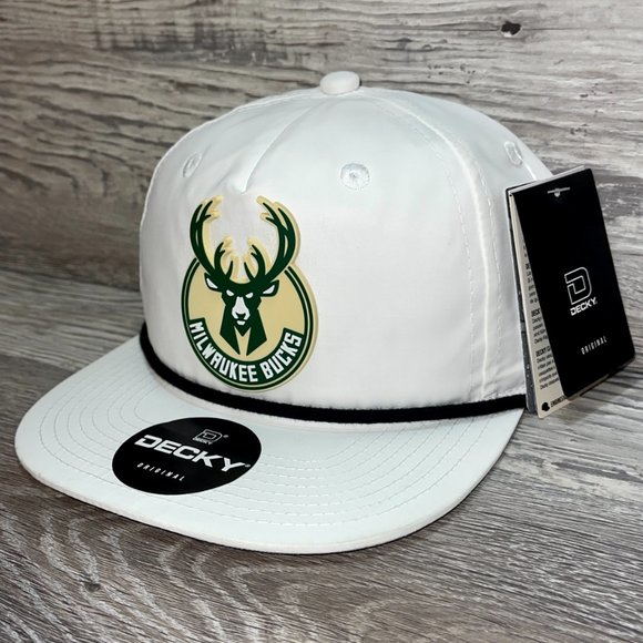 Milwaukee Bucks 3D Classic Rope Hat- White/ Black - Picture 1 of 4
